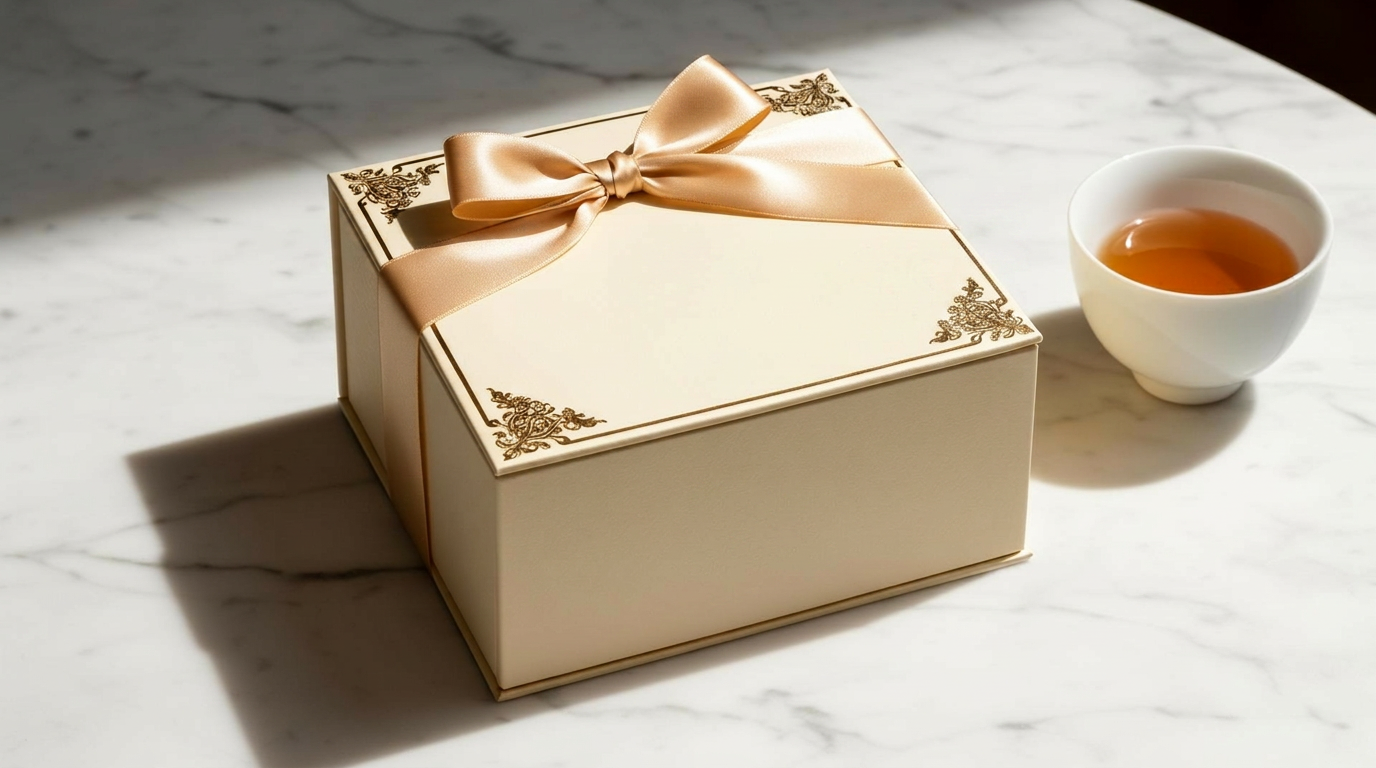 Lune gift box on white marble